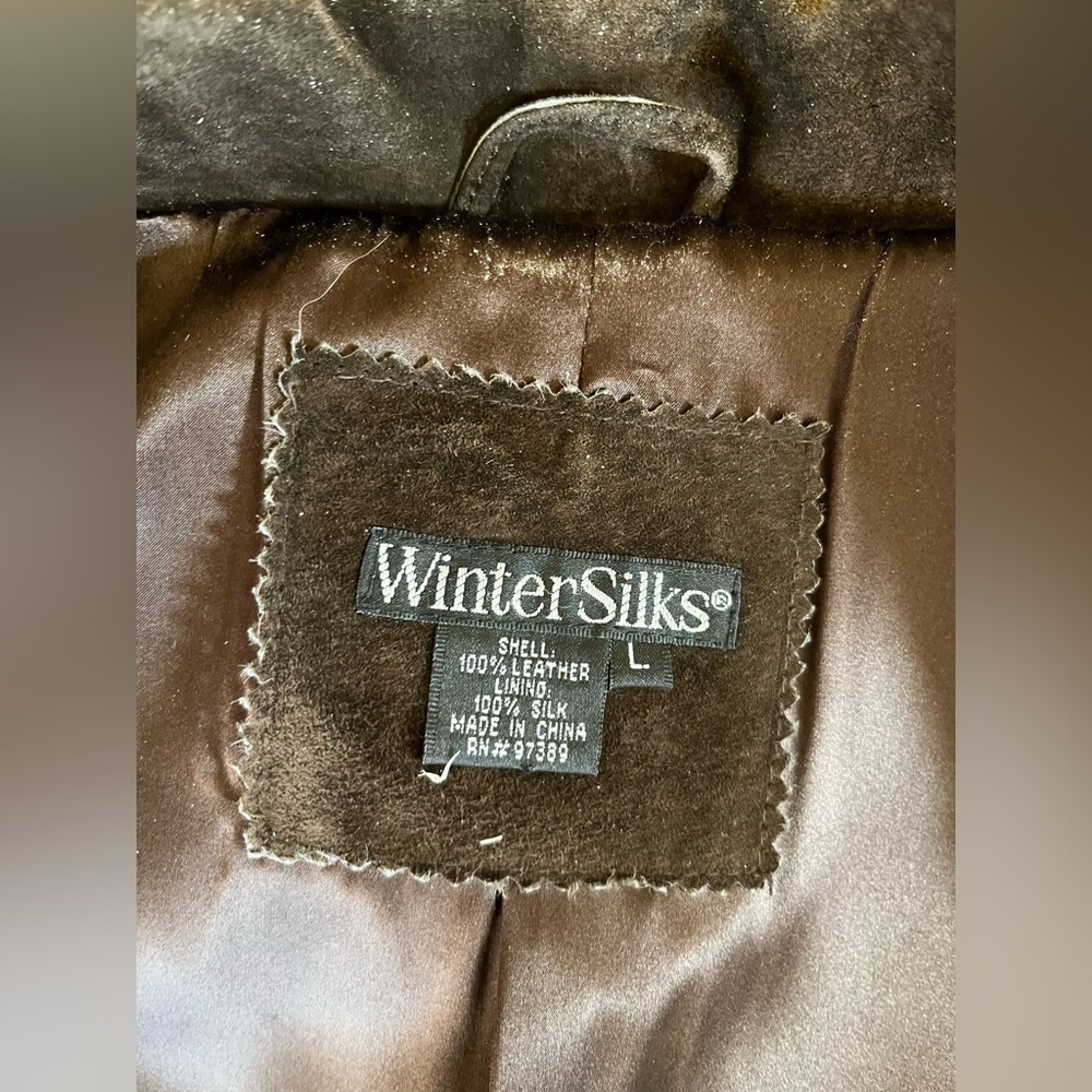 VINTAGE SUEDE JACKET WITH SILK LINING - Picture 7 of 10